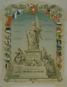 Gedenktafel an die Verfassungsrevision von 1874.