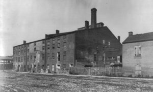 La prison de Libby, à Richmond, en 1891.