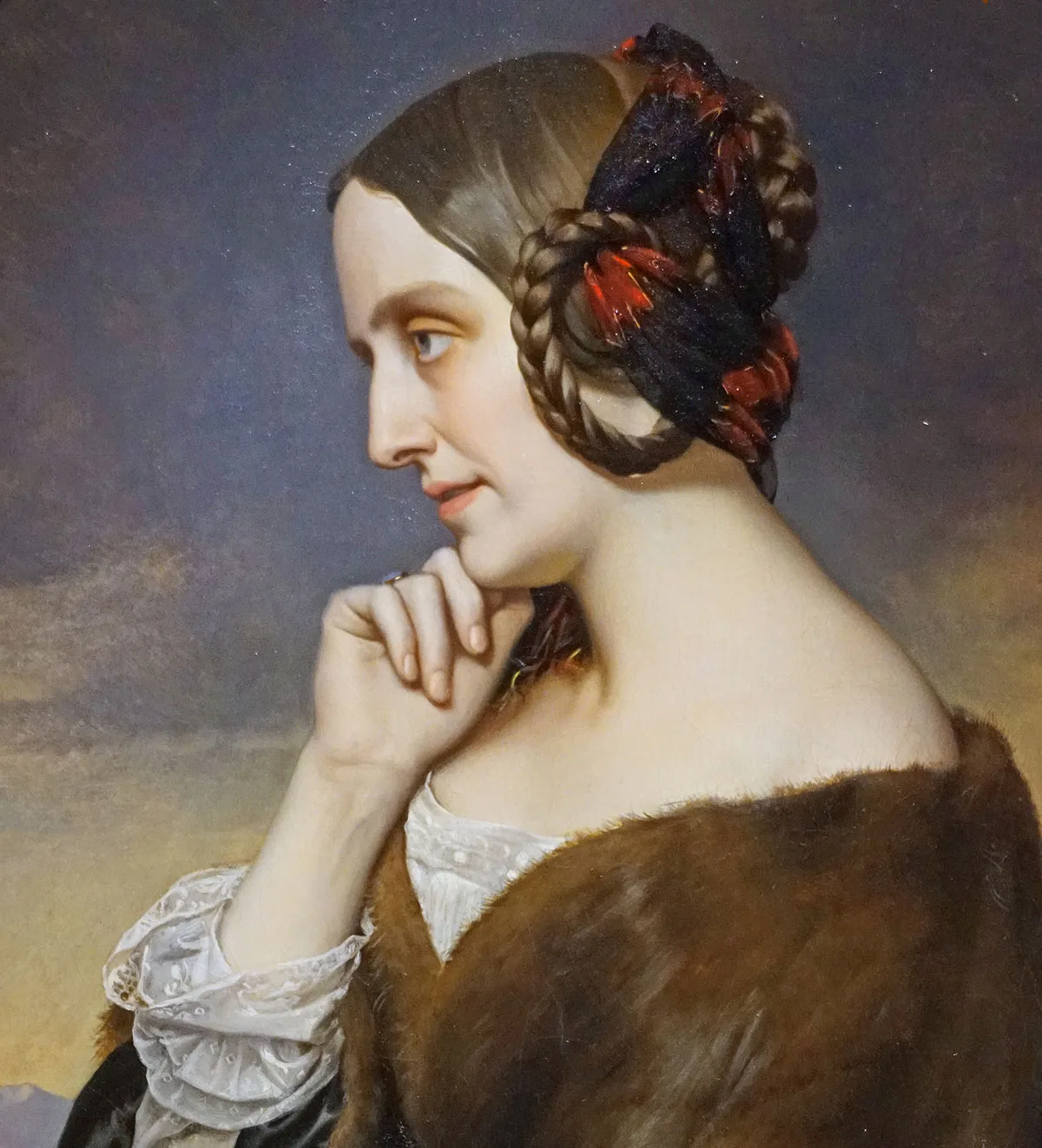 Gräfin Marie d'Agoult, gemalt von Henri Lehmann, 1843.