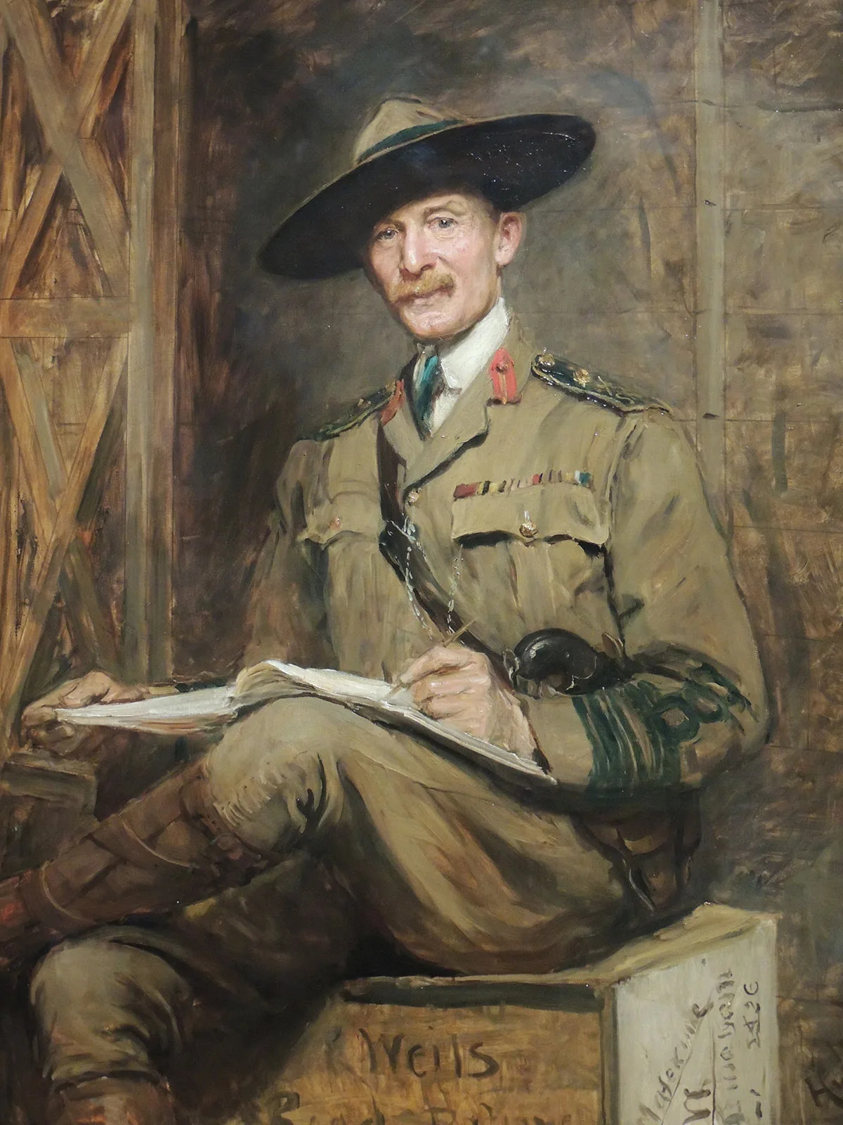 Robert Baden-Powell founded the Scout movement to turn boys into men. Painting by Hubert von Herkomer.