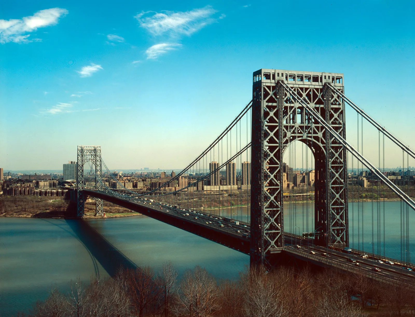 Die George Washington Bridge in New York, fertiggestellt 1931.