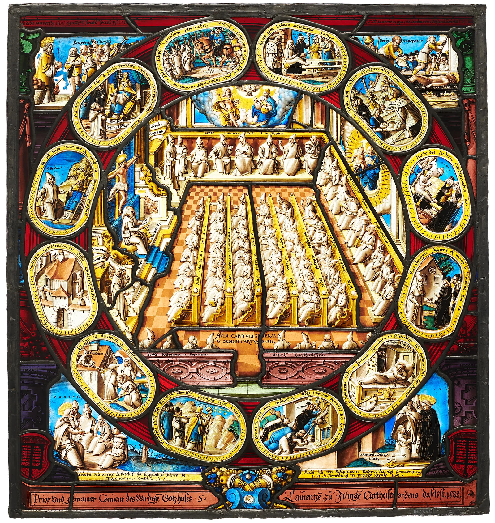 Glasgemälde aus der Kartause Ittingen, 1588.