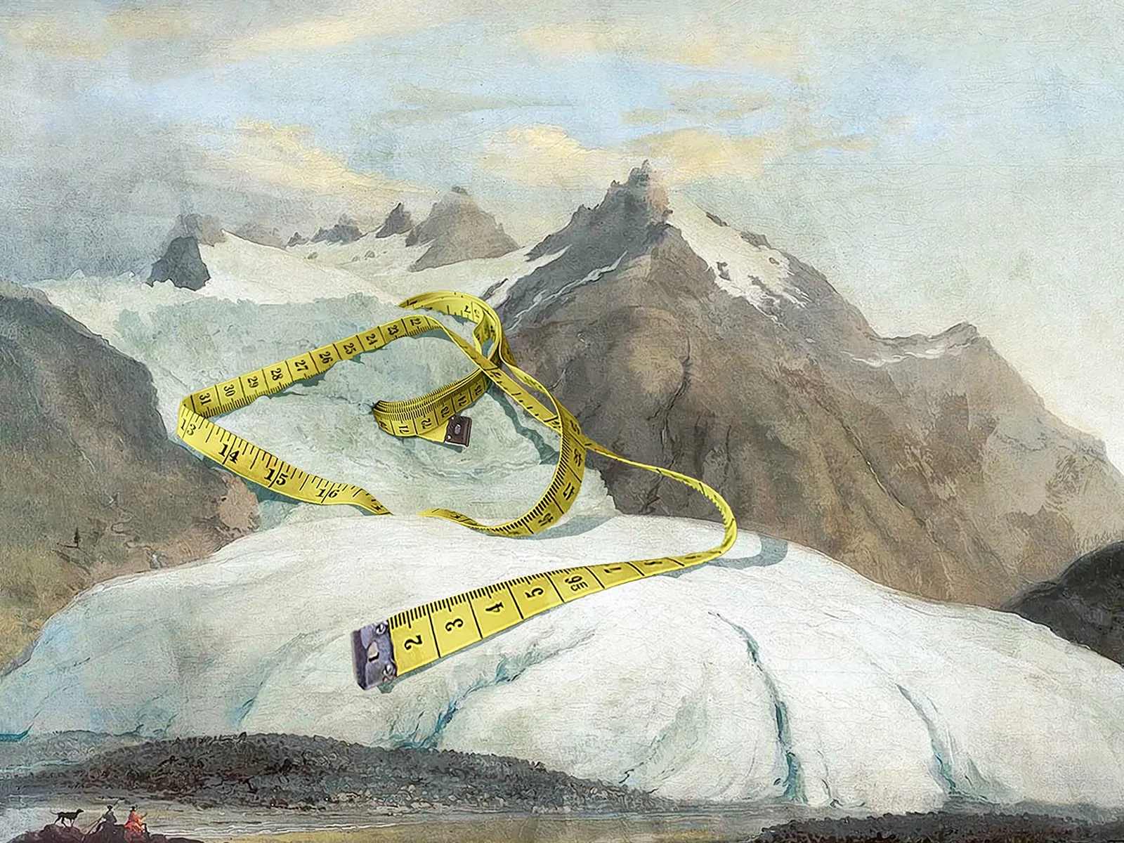 Glacier changes have been documented since the 19th century. Illustration by Marco Heer.