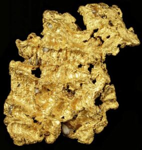 Gold nugget from Bendigo, Victoria.