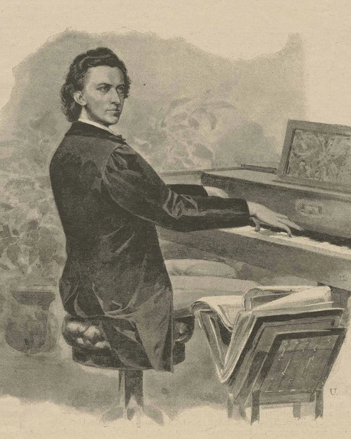 Porträt von Frédéric Chopin