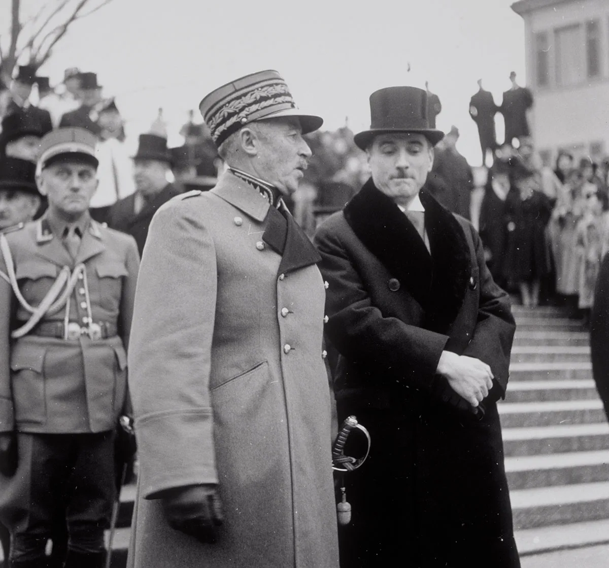 Henri Guisan und Marcel Pilet-Golaz im Dezember 1939.