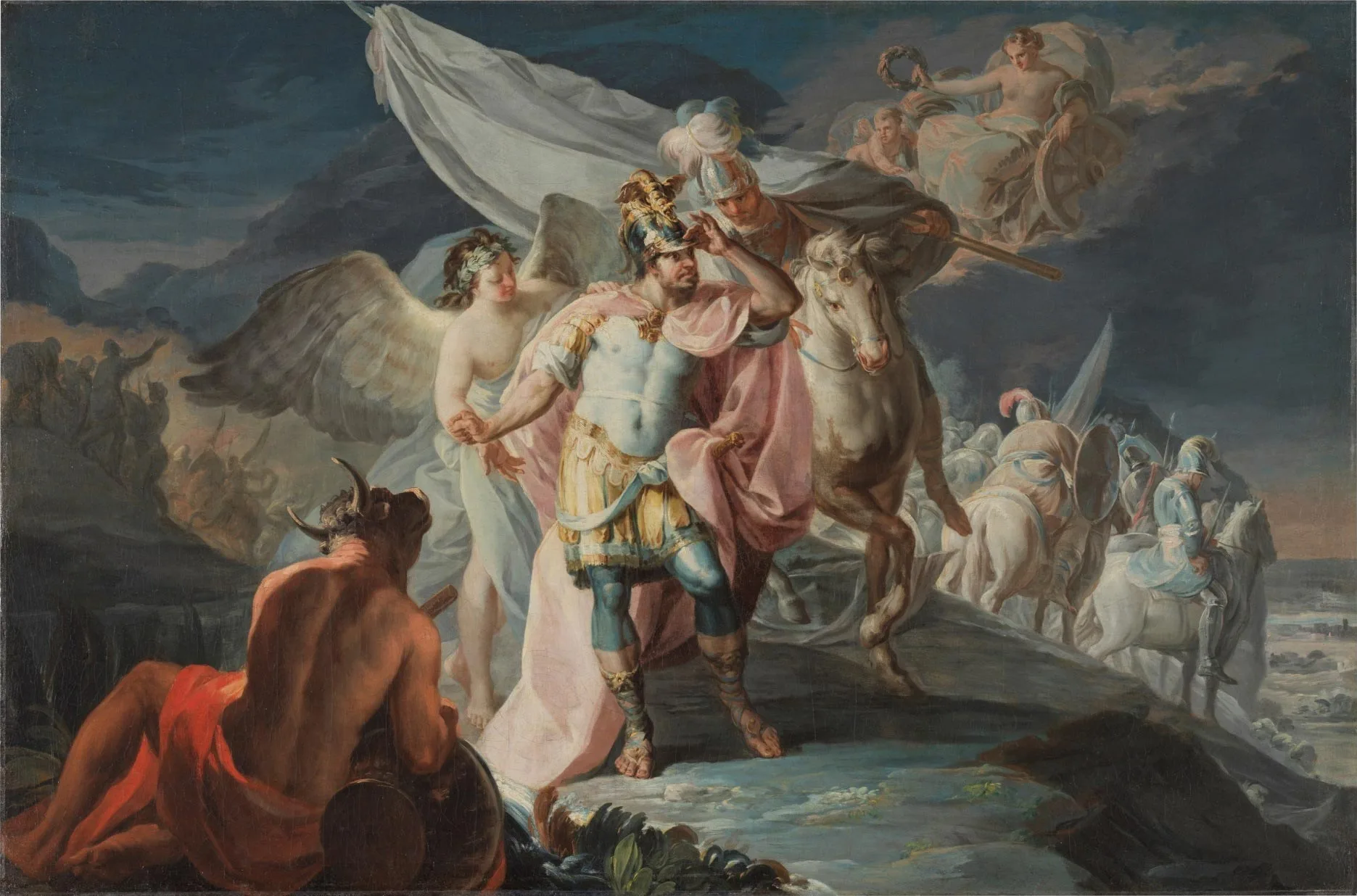 Dürfte Jacques-Louis David inspiriert haben: Hannibals Alpenüberquerung von Francisco Goya, 1771.