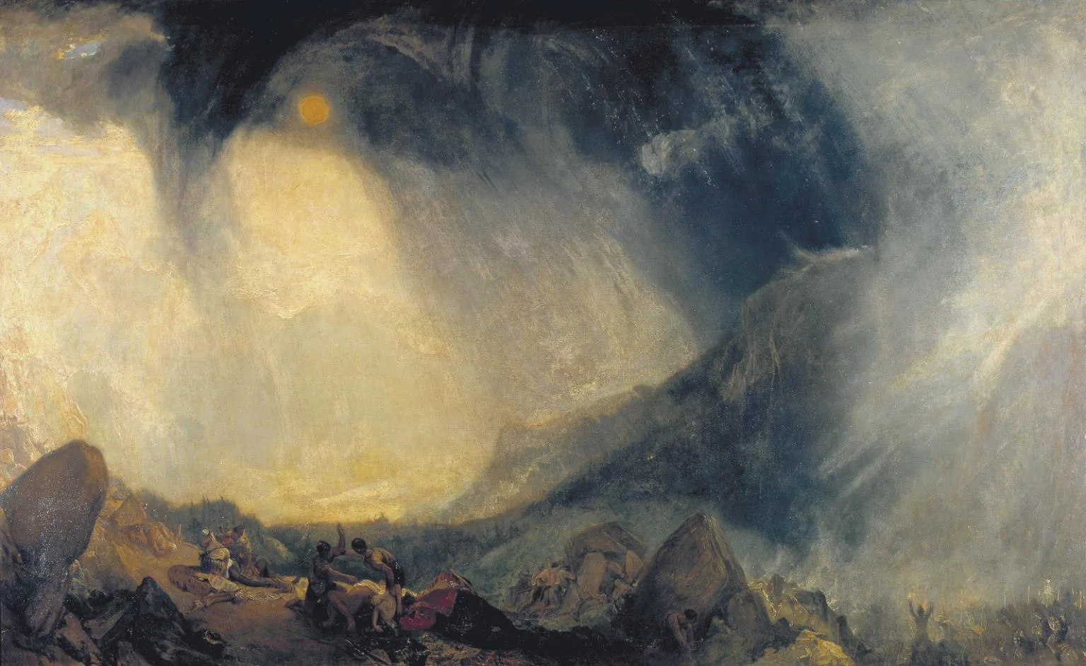 Nicht heroisch: Hannibals Alpenüberquerung, dargestellt von William Turner.