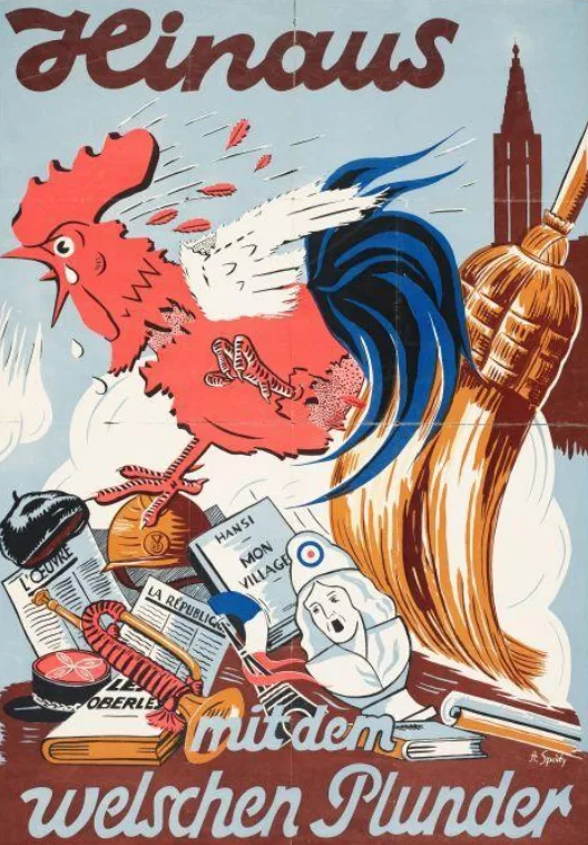 Politische Propaganda in einer Regionalzeitung, 1940.