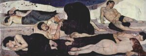 Le tableau La Nuit de Ferdinand Hodler a été présenté en 1891 à l’occasion de l’inauguration d’une exposition urbaine à Genève. Par la suite, le conseil municipal de Genève fait retirer l’œuvre de l’exposition « pour raisons morales ».
