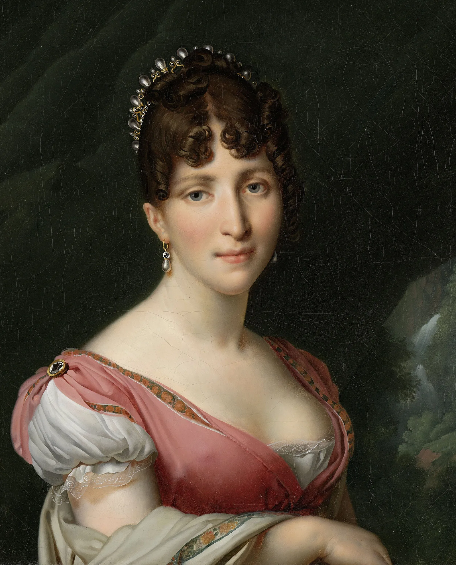 Hortense de Beauharnais: Sie floh in die Schweiz. Gemälde von Anne-Louis Girodet-Trioson, um 1805.