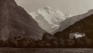 L’hôtel Jungfraublick photographié par Adolphe Braun, vers 1900.