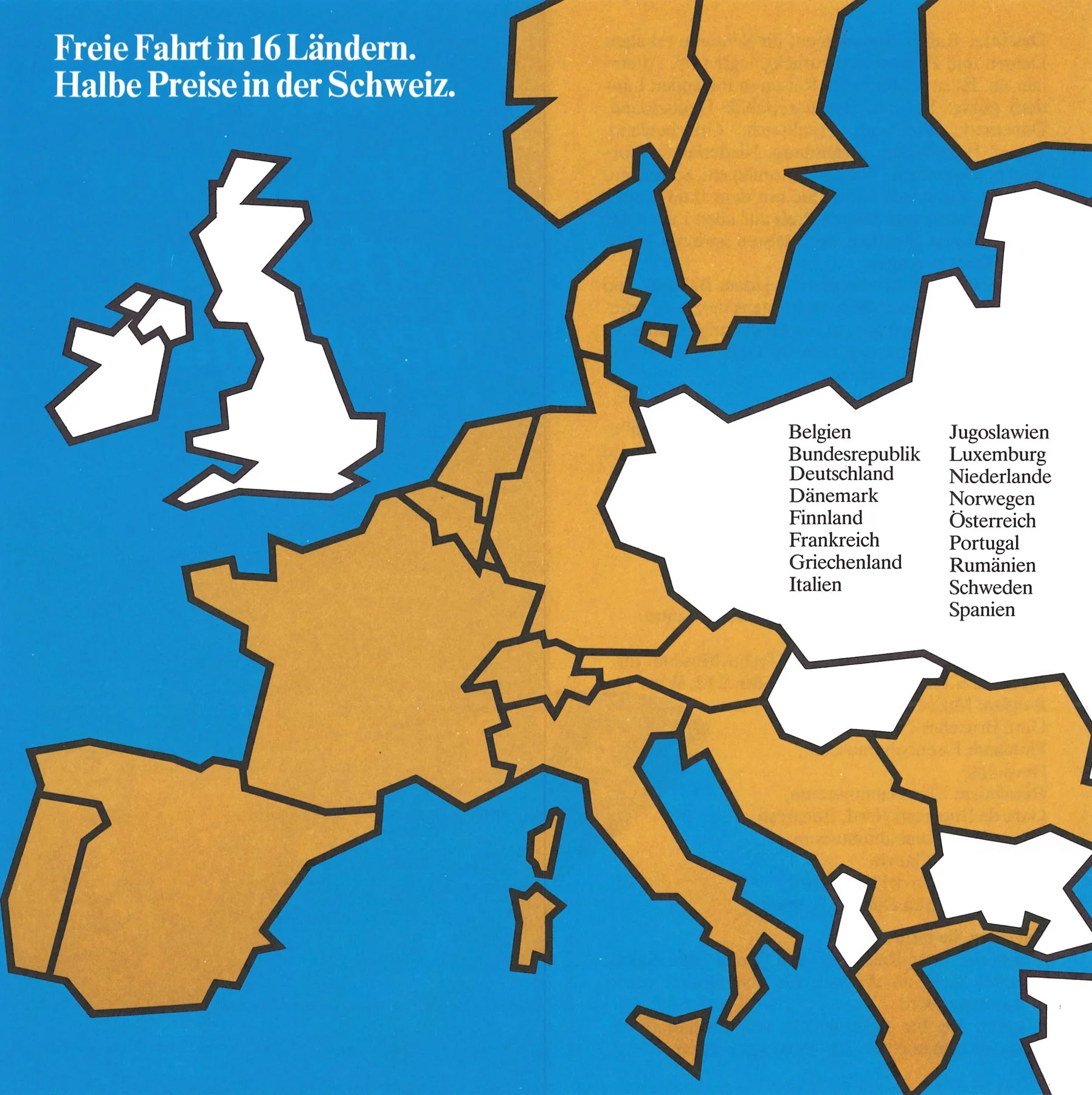 Frei wie ein Schmetterling quer durch Europa: Broschüren bewerben die Vielfalt der Destinationen.