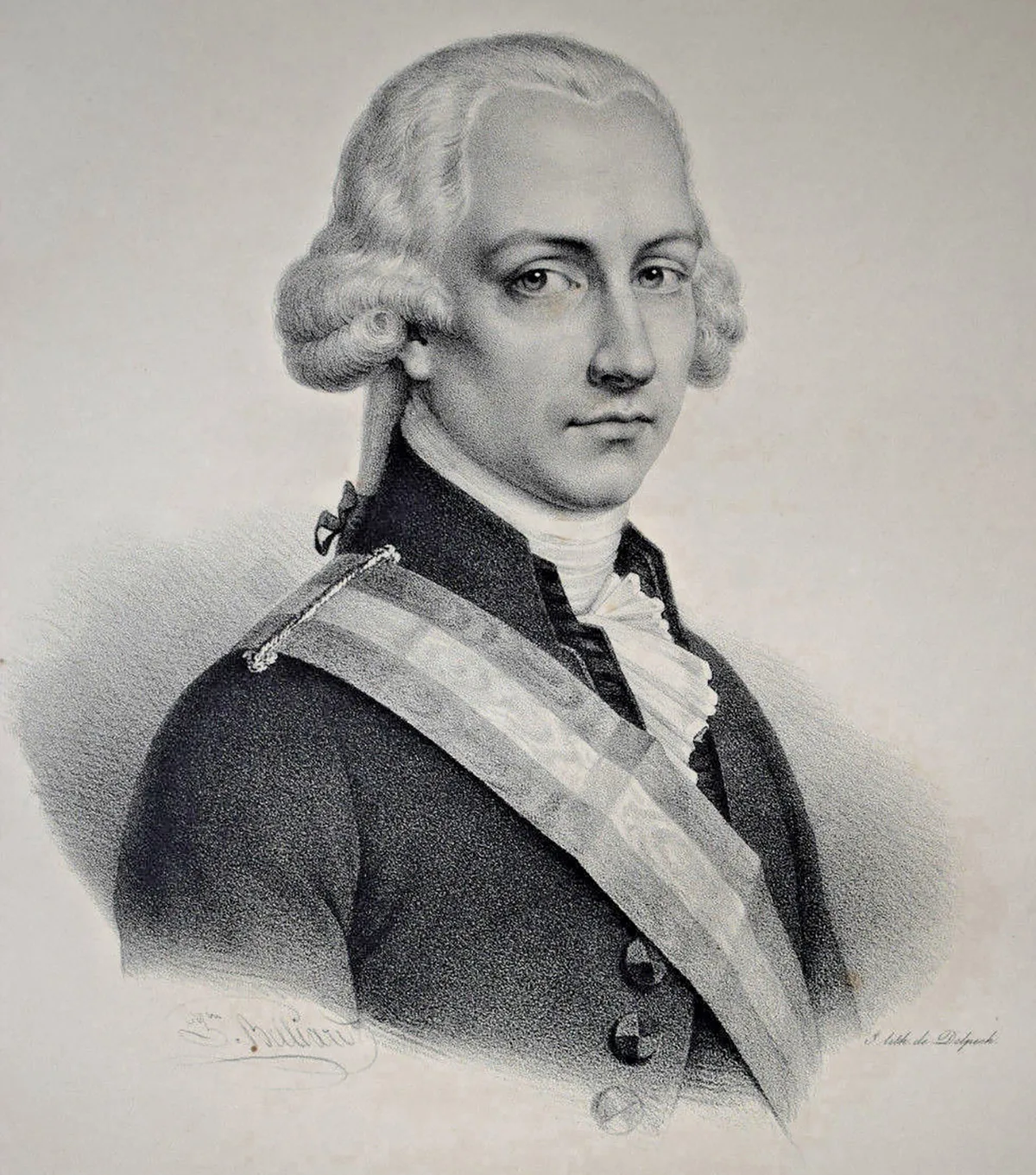 Portrait von Jean-Nicolas Pache, 1832.