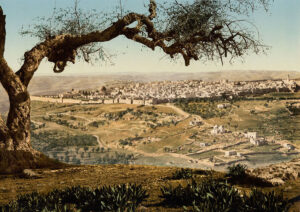 Photochrom-Bild von Jerusalem.