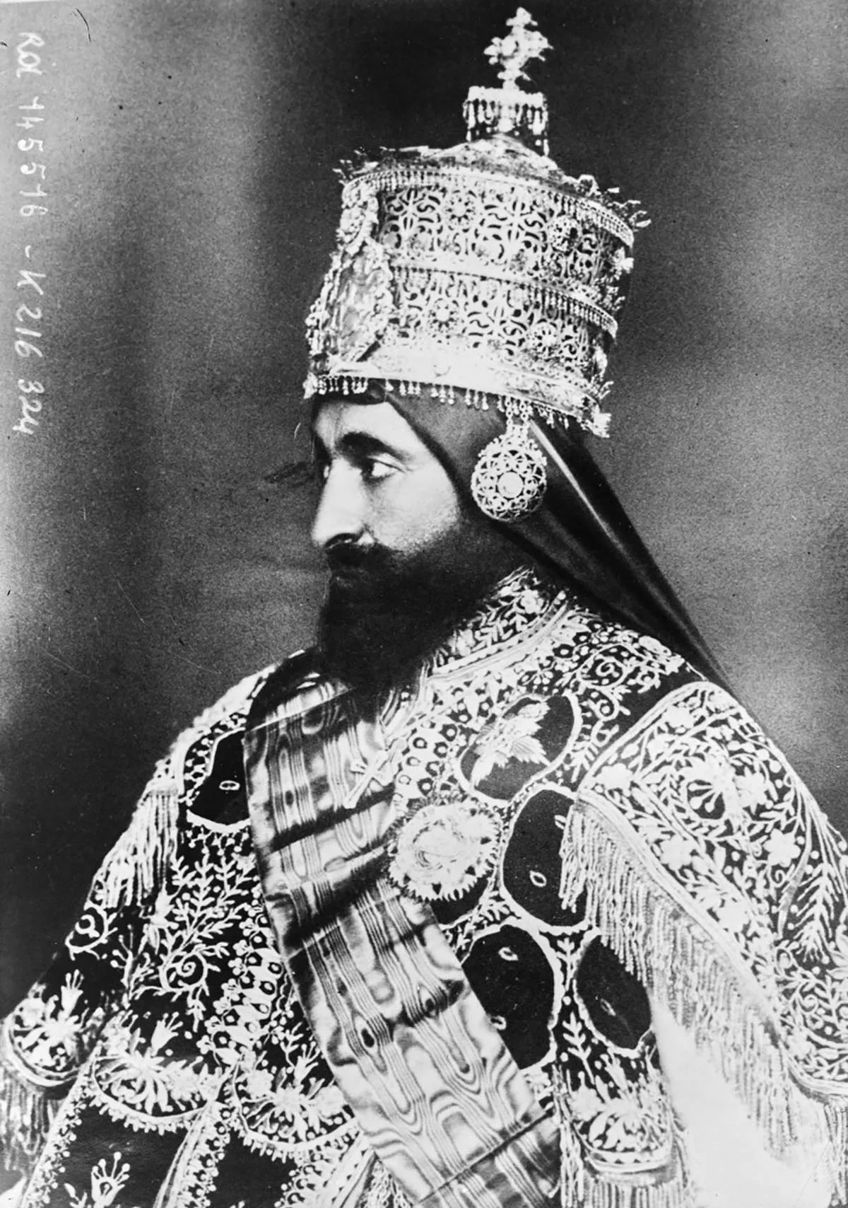 The ‘king of kings’, Emperor Haile Selassie I, on the day of his coronation, 1930. His coronation name means ‘power of the trinity’ in Amharic.