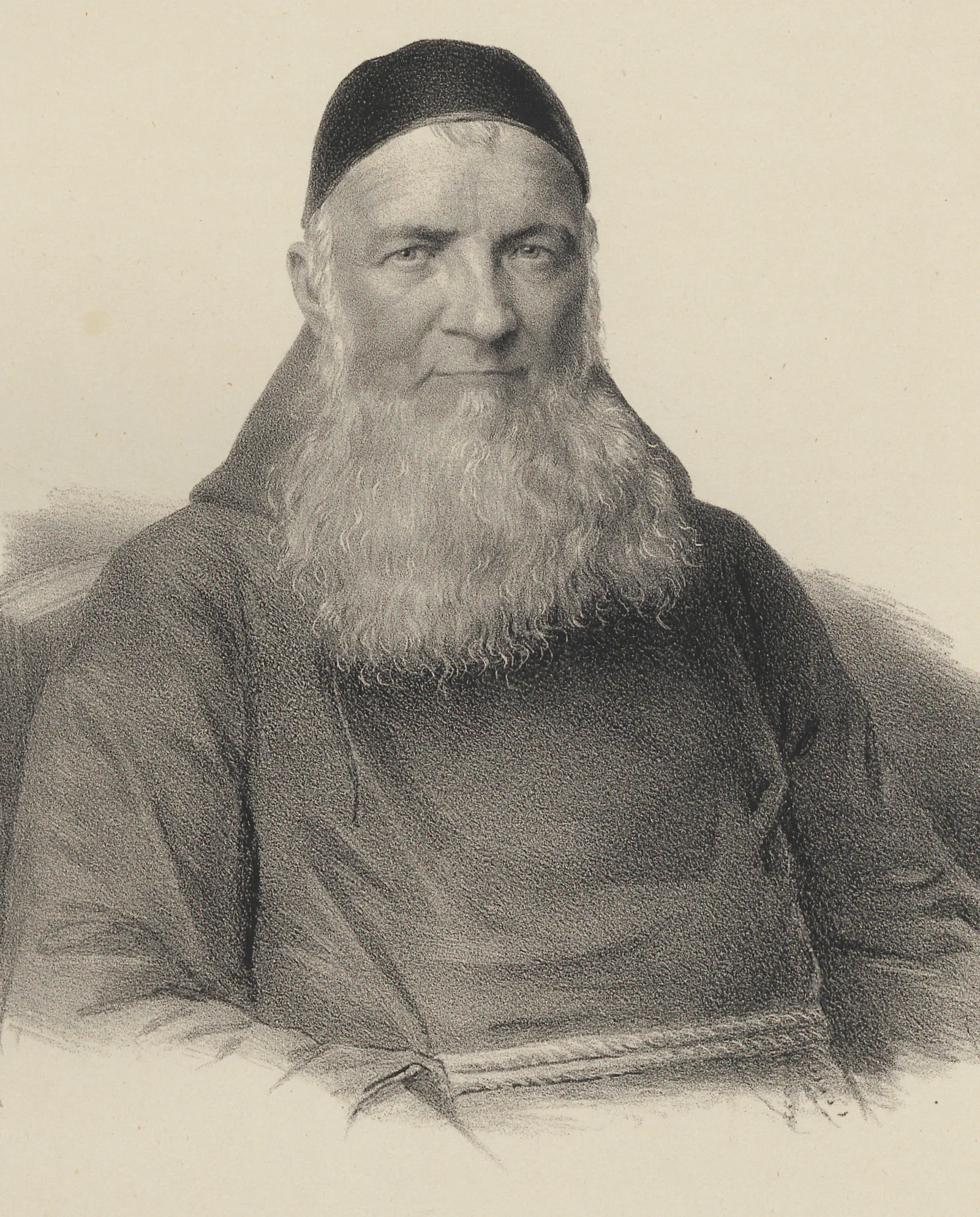 Er war der Vordenker der Kinderarbeits-Anstalten: der Kapuzinerpater Theodosius Florentini. Lithographie von 1863.