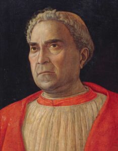 Kardinal Ludovico Trevisan porträtiert von Andrea Mategna, um 1459.