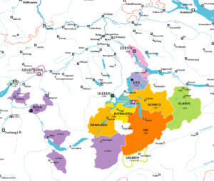 Das Schweizer Mittelland um 1385