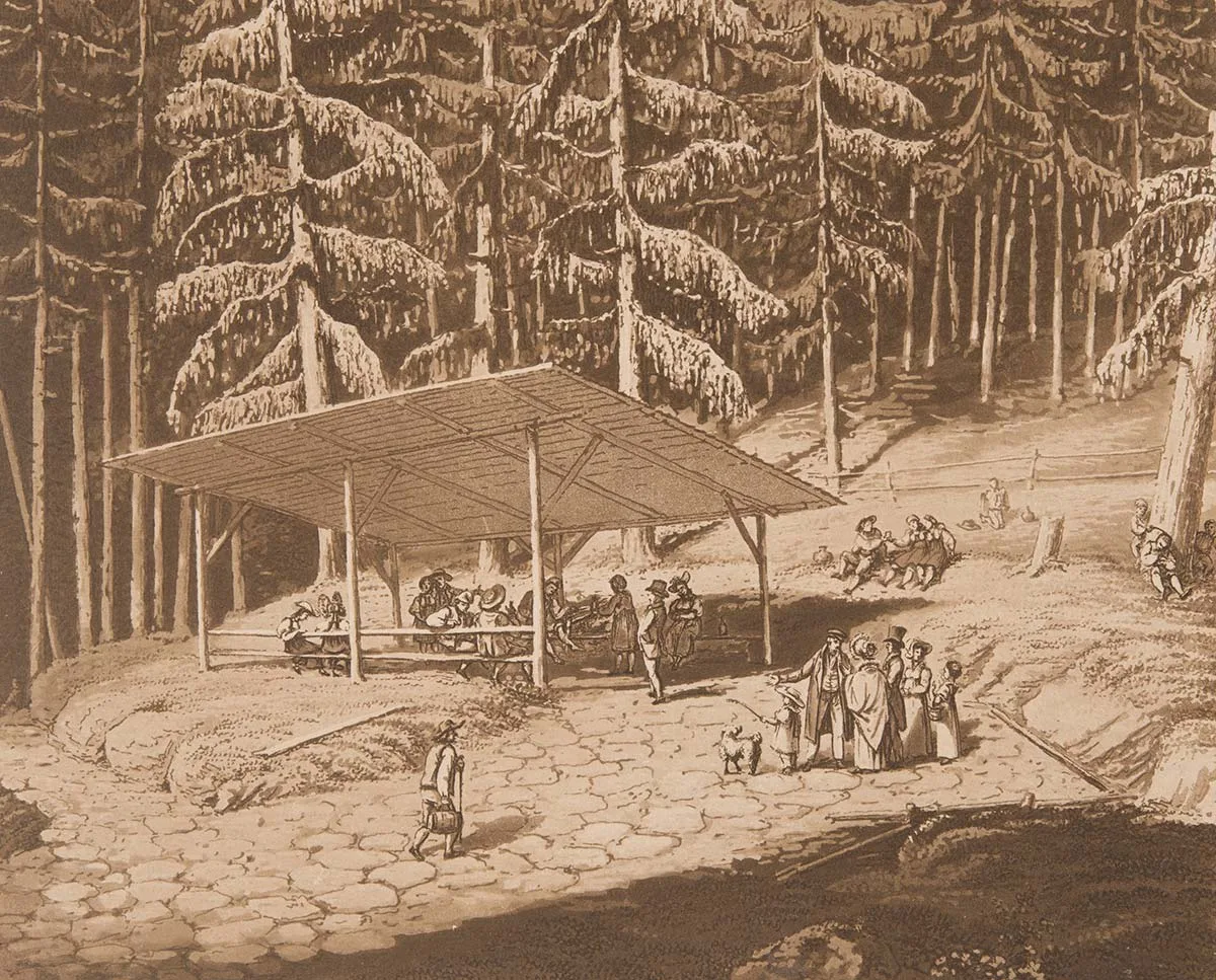 Schwarzbrünnlein-Quelle beim Gurnigelbad, 1821.