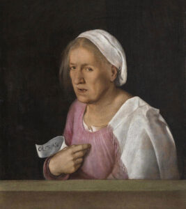«La Vecchia», tableau de Giorgio da Castelfranco dit Giorgione, vers 1510.