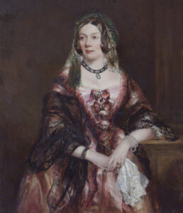 Emma Edgcumbe, duchesse de Mount Edgcumbe, immortalisée sur une toile de James Rannie Swinton.