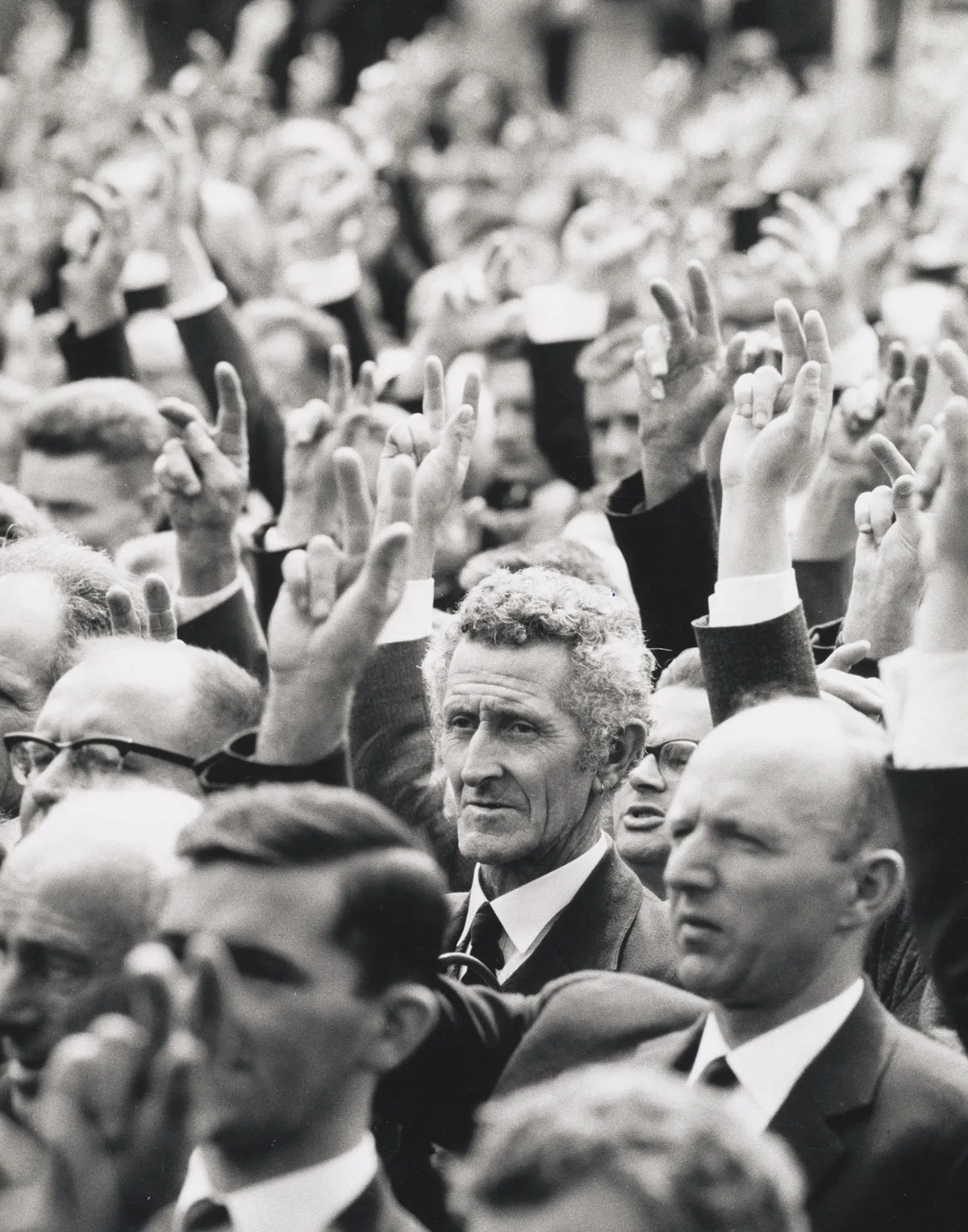 Blick in die Appenzeller Landsgemeinde von 1966.