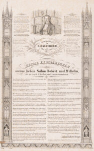 Durant sa détention au Kesselturm de Lucerne, Jakob Robert Steiger rédige de «brèves règles de vie pour mes chers fils Robert et Wilhelm», mai 1845.