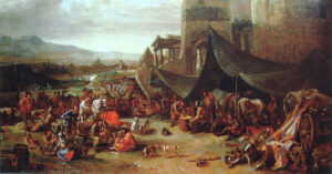 The ‘Sacco di Roma’ in a painting by Johannes Lingelbach from the 17th century.