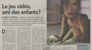 In einem Artikel über Videospiele vom 22.12.1999 fragt die La Liberté, ob Videospiele «Freund der Kinder sind».