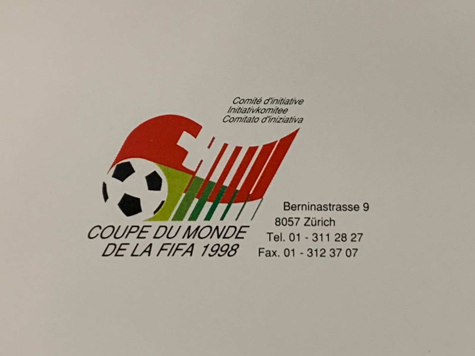 Logo der Schweizer Bewerbung für die Fussball-WM 1998.