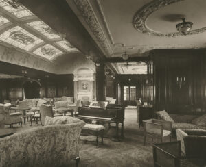 The popular First-class lounge and music parlour.