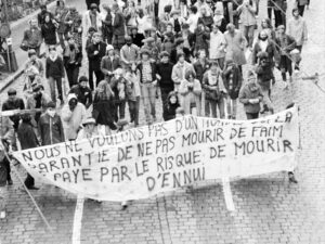 Das Ziel der Demonstrierenden der Bewegung Lôzane Bouge am 18. Oktober 1980 war die Avenue de Cour 16.