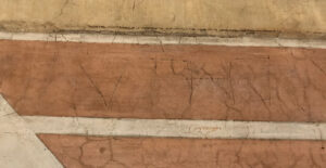 Scratched name ‘Luther’ in the ‘Disputa del Sacramento’ fresco.