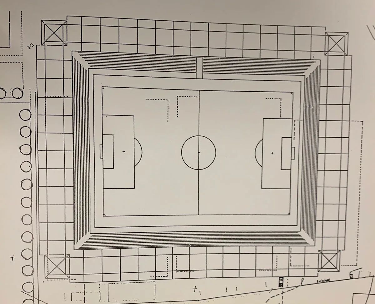 Das Luzerner Waldstadion gab es erst als grobe Skizze,