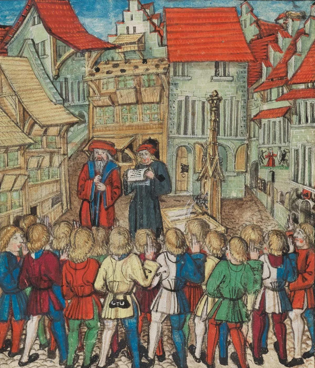 Darstellung des Bundesschwurs von 1332 aus der Schilling-Chronik.