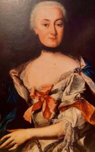 Die Dame legte Wert auf eine exquisite Kleidung: Marie Josse Pfyffer-d’Hemel.