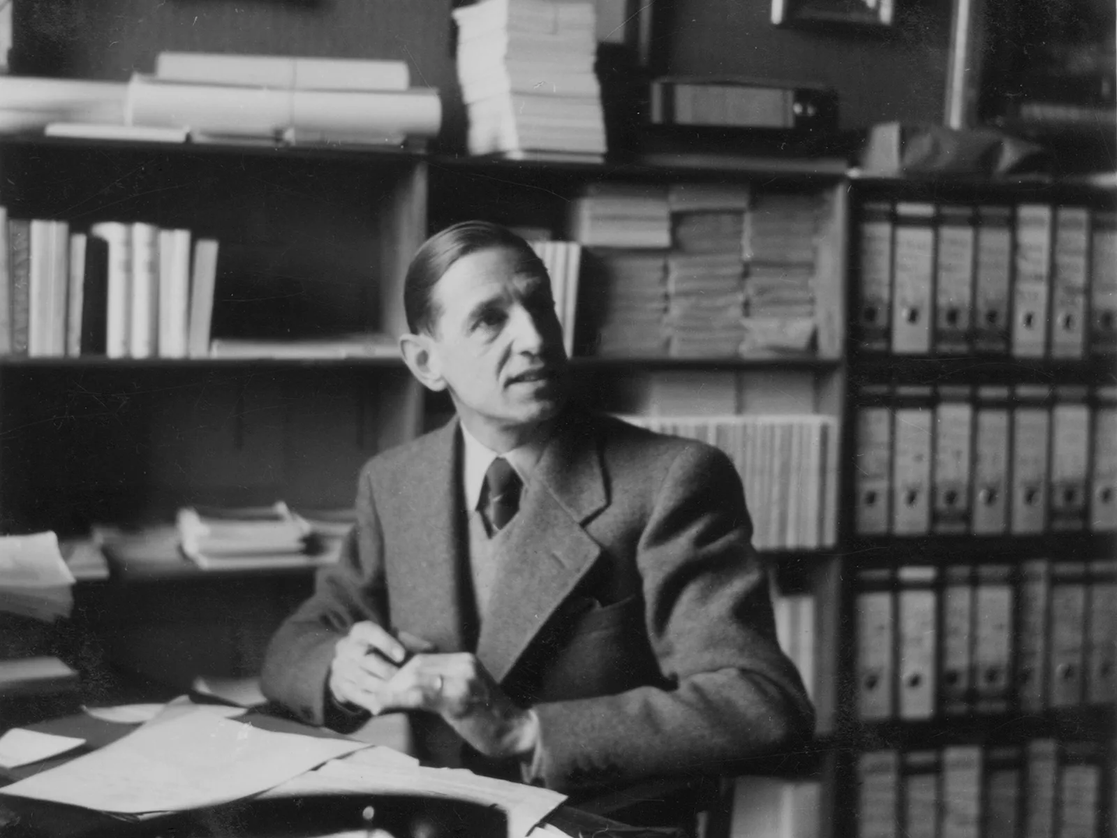 Martin Bodmer widmete sein Leben seiner aussergewöhnlichen Büchersammlung.