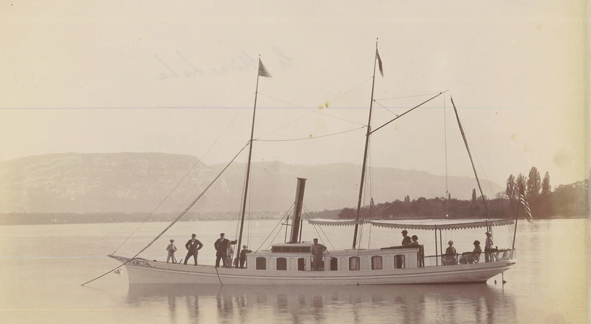 Die «Minnehaha» Ende des 19. Jahrhunderts auf dem Genfersee.