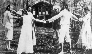 Alternative lifestylers dancing at Monte Verità, around 1910.