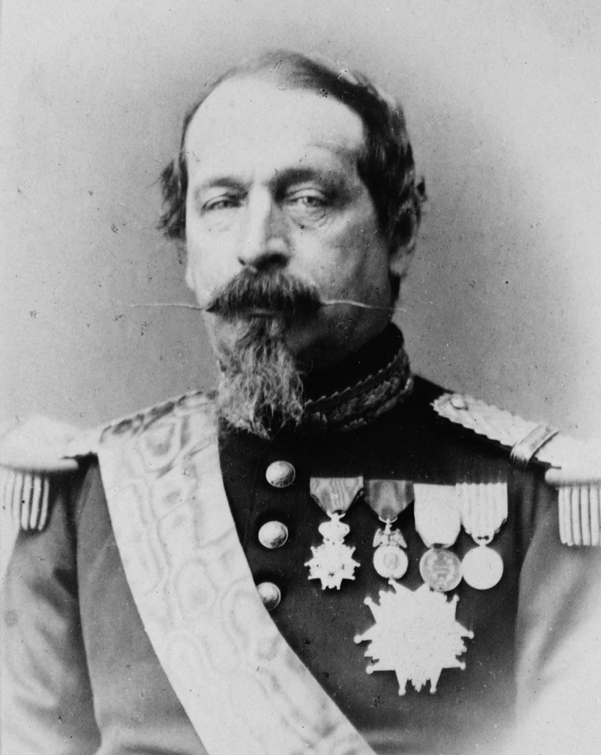 Napoleon III., Kaiser von Frankreich, auf einem Bild von 1869.