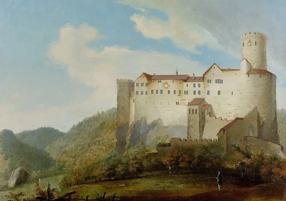 Neu Bechburg bei Oensingen, gemalt von Caspar Wolf, 1778.