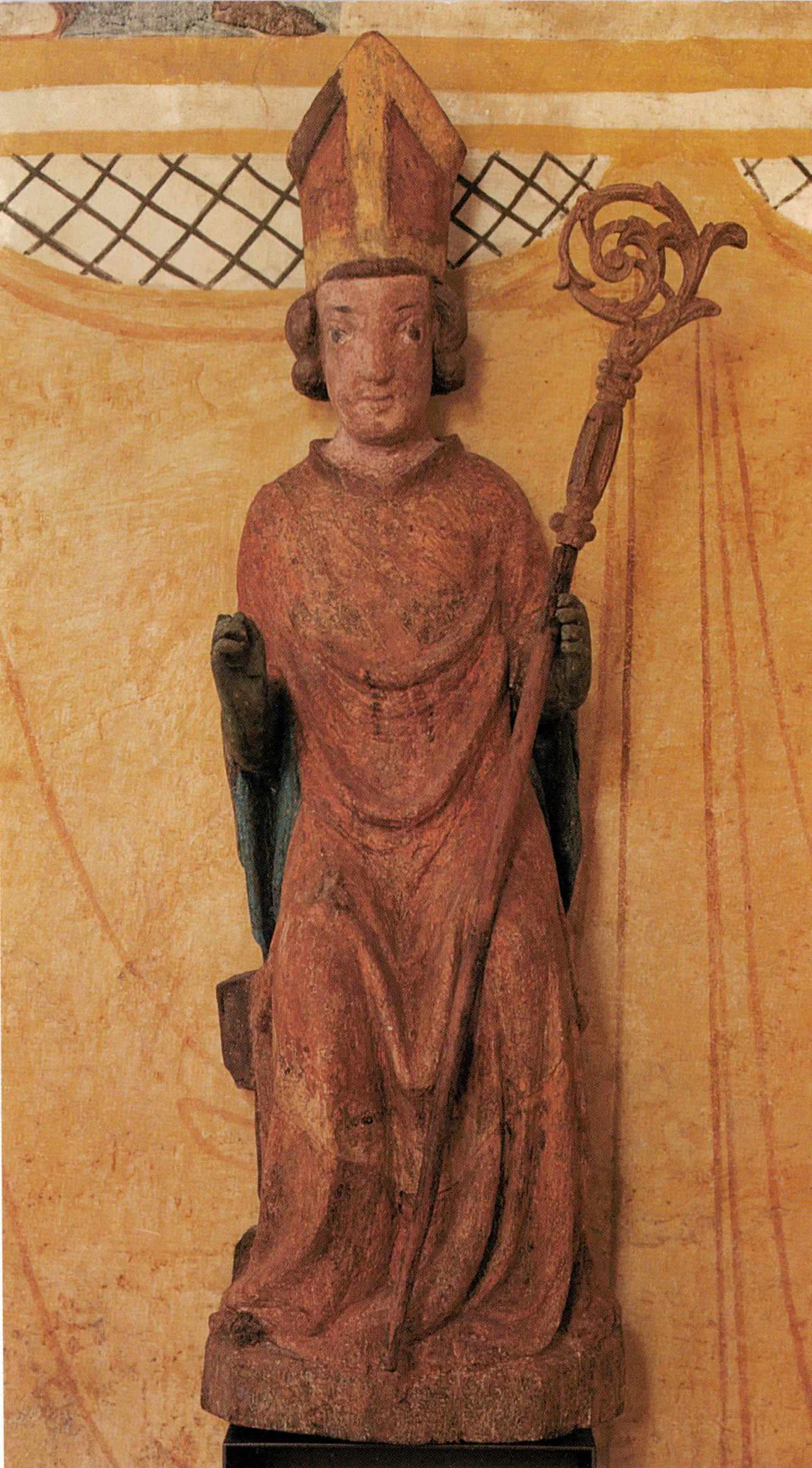 Nikolaus, Statue in der Kapelle St. Niklausen bei Kerns OW, um 1350/1375