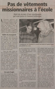 Page 9 du Nouvelliste du 20.11.1997. 