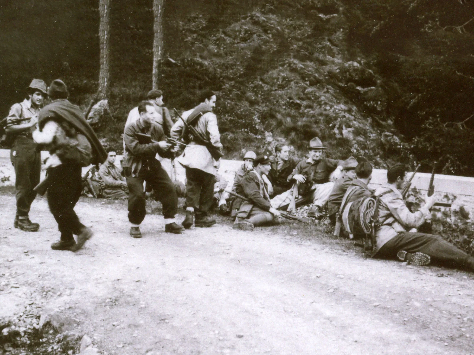 Partisanen der Divisione Piave im Cannobinatal im Oktober 1944.