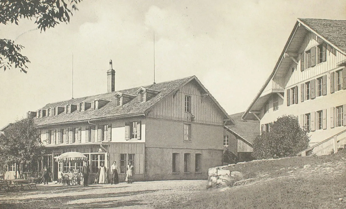 Fotografie des Kurorts Ottenleuebad, um 1920.