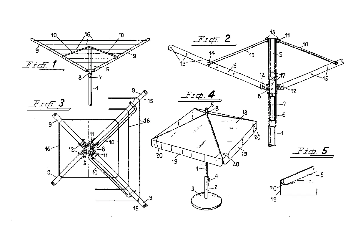 Patent für den Stewi von Walter Steiner aus dem Jahr 1952.