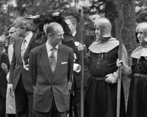 Le prince Philip était toujours partant pour s’amuser. Ici sur le Rütli, en visite officielle avec la Reine en 1980.