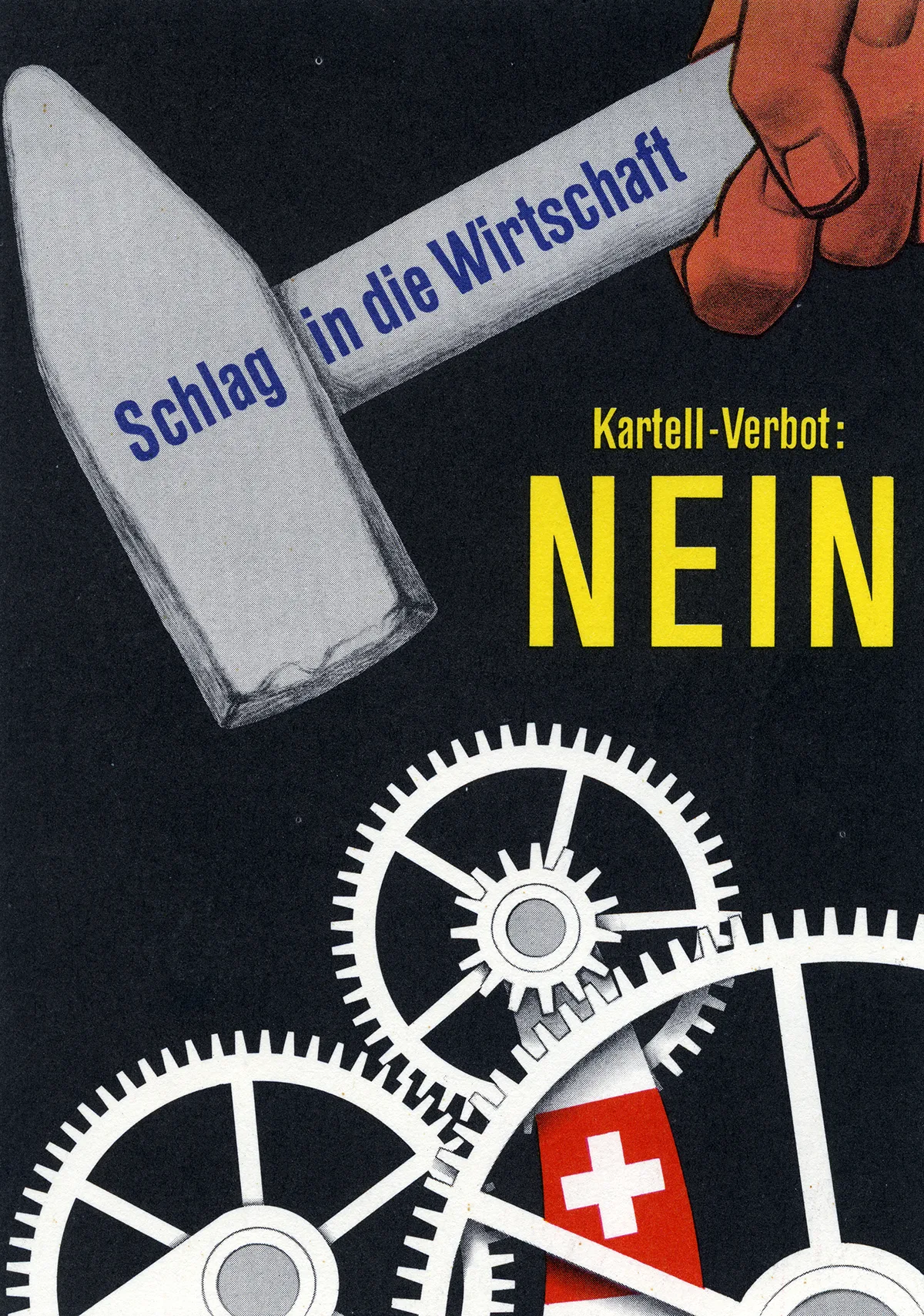 Nein-Plakat zur Initiative «Gegen den Missbrauch wirtschaftlicher Macht».