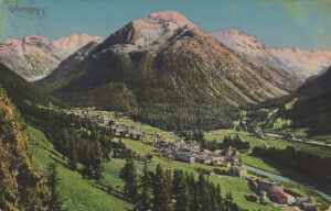 Postkarte von Pontresina, um 1913.